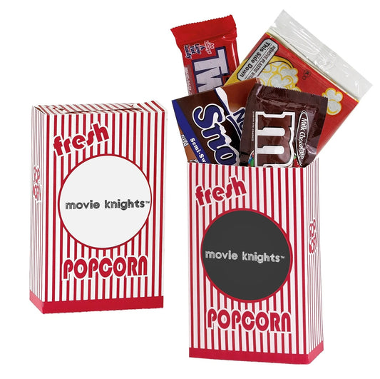 striped movie snack box